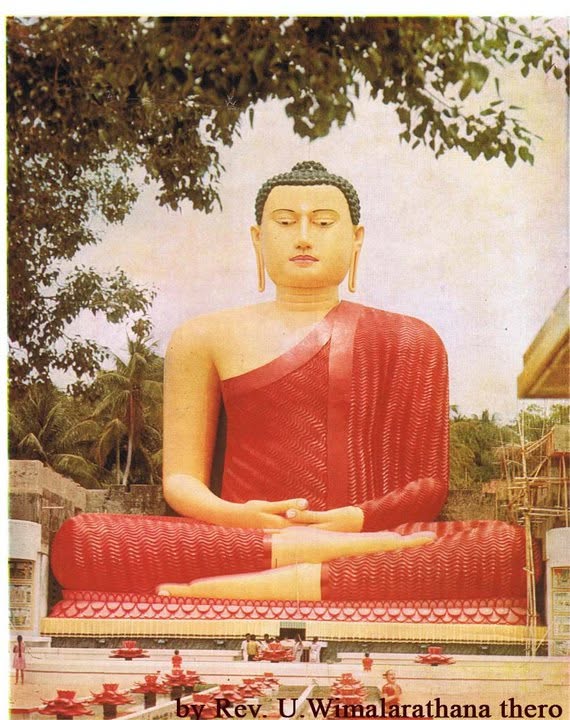 Historic Buddha statue view