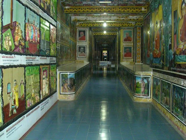 Temple mural restoration